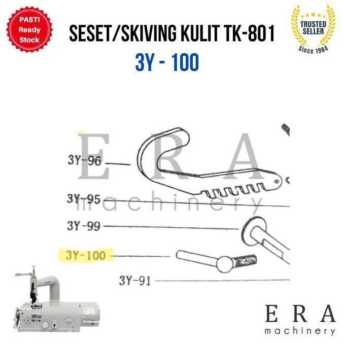 3Y-100 Seset Kulit Taking Tk-801 Roller Bracket Arm Center Pin Screw