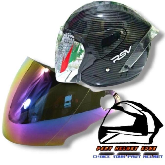 (NDR1) Kaca visor helm RSV windtail Carbon all series Bukan RSV New Windtail