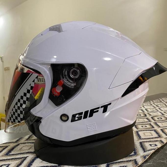 HELM GIFT SARGON - Solid Paket Ganteng Visor Iridium