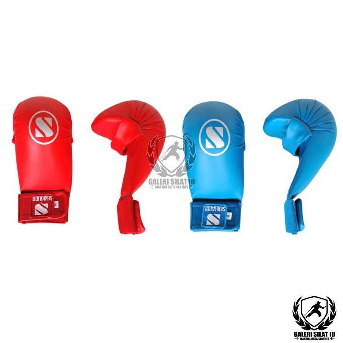 Sarung Tinju Karate Senkaido - Gloves Karate - Handprotector - Sarung Tangan Karate Promo Premium