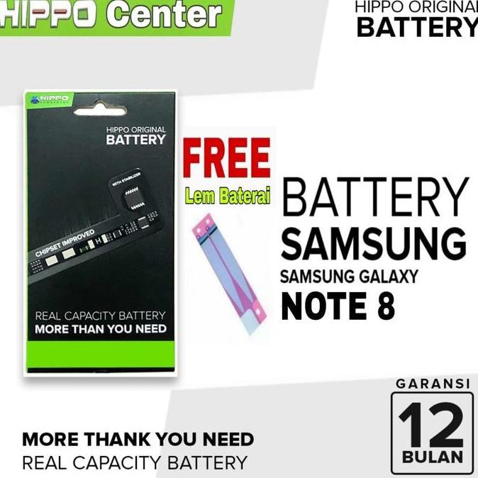 Baterai Hippo Samsung Note 8
