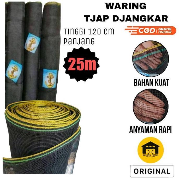 Waring Hitam Jaring Kandang Roll Lebar 1,2m x 25m untuk pagar tanaman Termurah HARA