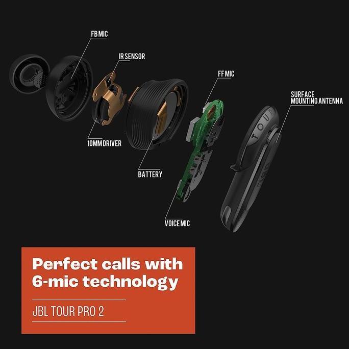 Jbl Tour Pro 2 / Pro2 True Wireless Tws Adaptive Nc With Smart Case