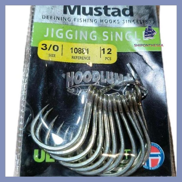(PANCING) MATA KAIL / PANCING MUSTAD HOODLUM JIGGING SINGLE 10881 SIAP KIRIM