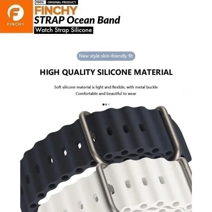 NEW FINCHY OCEAN STRAP WITHINGS STEEL HR 40MM REPLACEMENT RUBBER WRISTBAND ORI