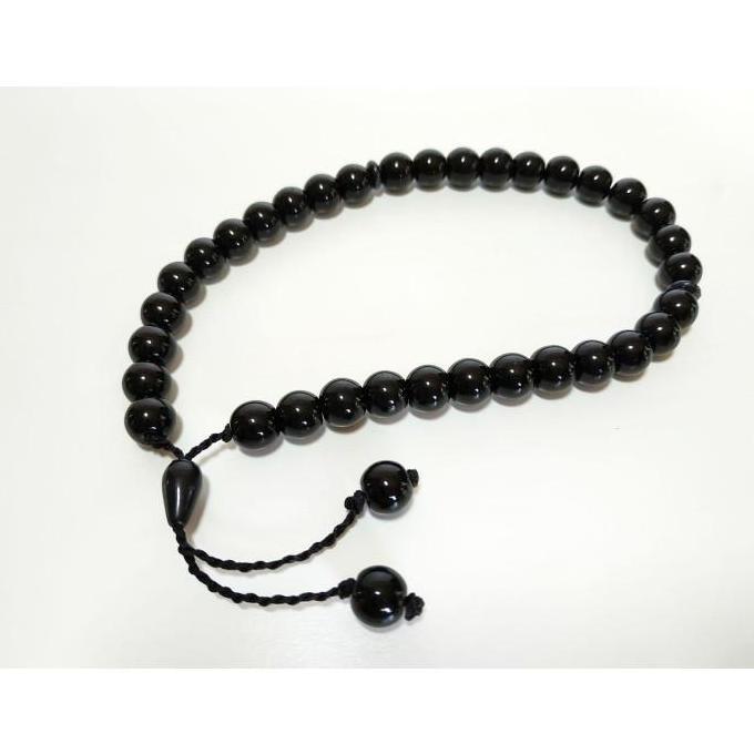 Gelang Batu Giok Hitam Vee Jewelry Black Jade 8Mm Asli China Cina Tasbih 33 Butir -  Gelang Terapi K