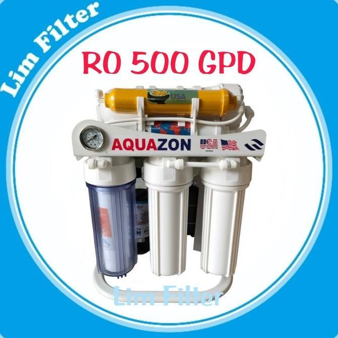 REVERSE OSMOSIS RO 500 GPD TYPE STANDING MESIN AIR MINUM - MERK AQUAZON / UK