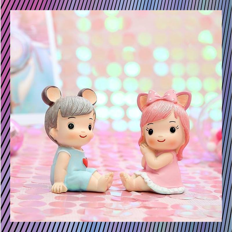 Dekorasi Pajangan Hiasan Kue Bayi / Cake Topper Newborn Baby Manyue 1 Bulan Allen Aile - RO30-2511 2