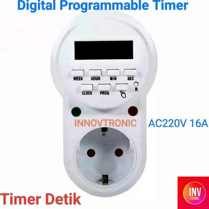 Timer Detik 220V 8 Times Second Digital Pond Feeder Timer Control
