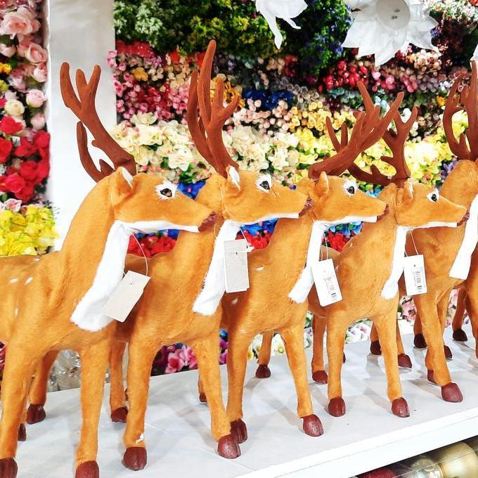 Ornamen Natal | Boneka Rusa Natal | Pajangan Natal Rusa 45CM