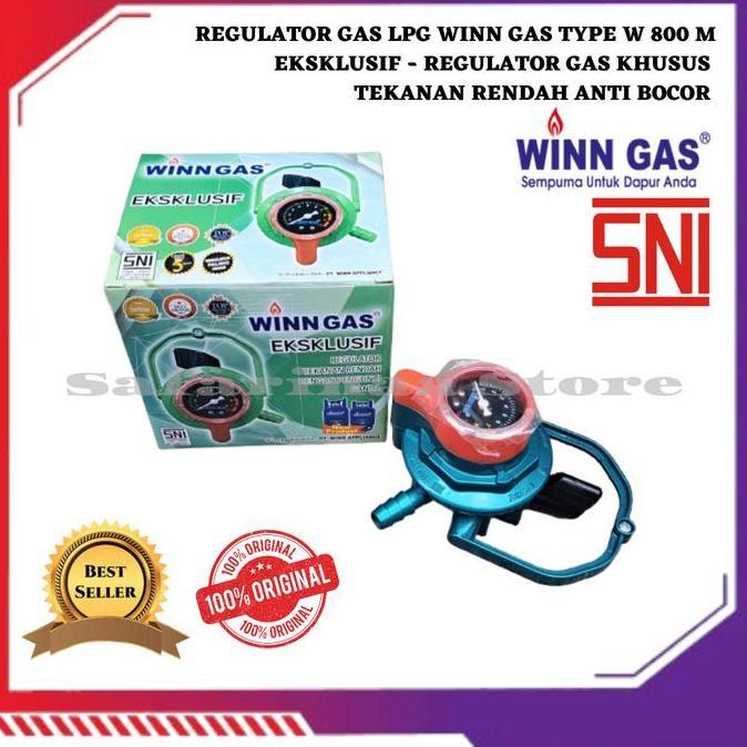 REGULATOR ANTI BOCOR KOMPOR GAS LPG WINN GAS W 800 METER EKSKLUSIF