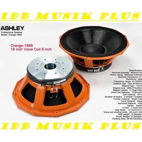 Terlaris Speaker Component 18 Inch Ashley Orange186B Orange 186B Original