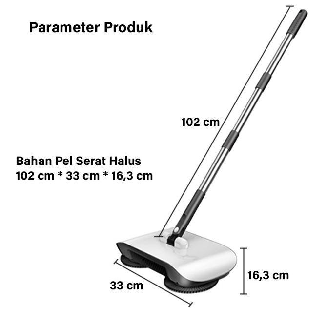 Sapu Lantai Otomatis 1085 - Ultra Broom Sapu Dorong Alat Pembersih Lantai Otomatis