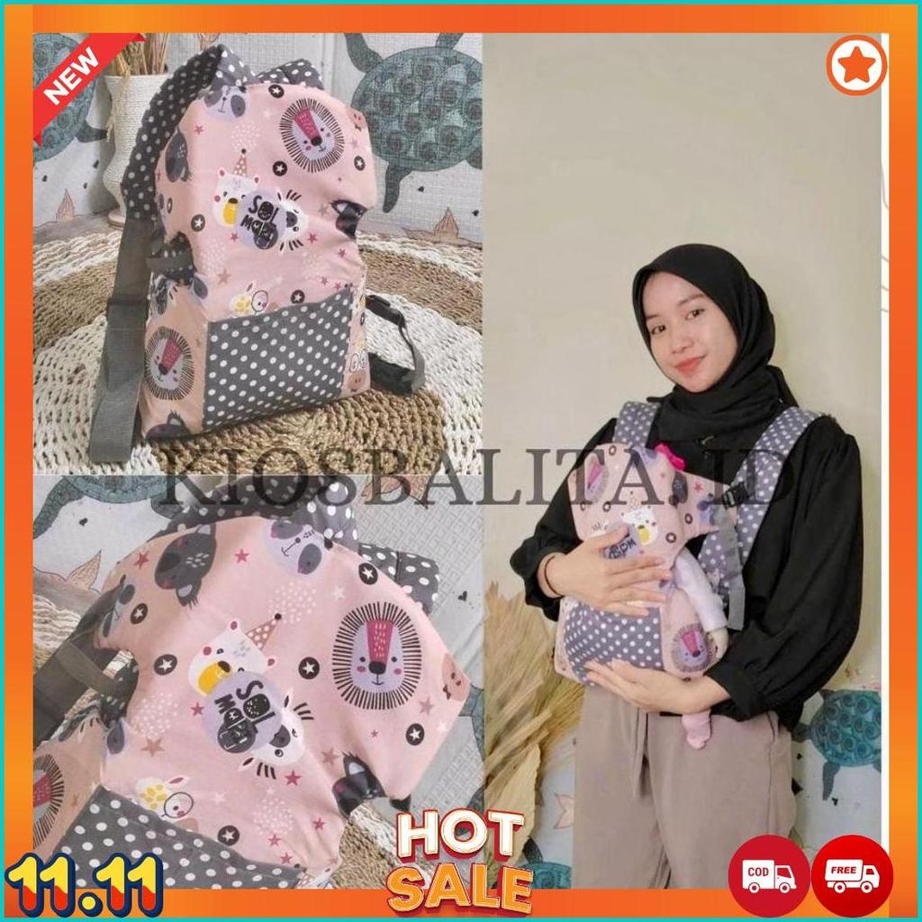 Gendongan Bayi Model Kantung Depan / Gendongan Bayi Ransel / Gendongan Bayi Depan Belakang Kios.B