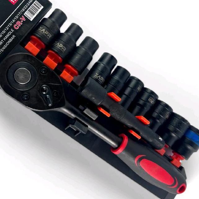 Apr 12In Kunci 1 Set Lengkap Soet Sok Crv 12Pcs Kunci Sok Wrench Rachet Alat Perkakas Lengkap Motor 