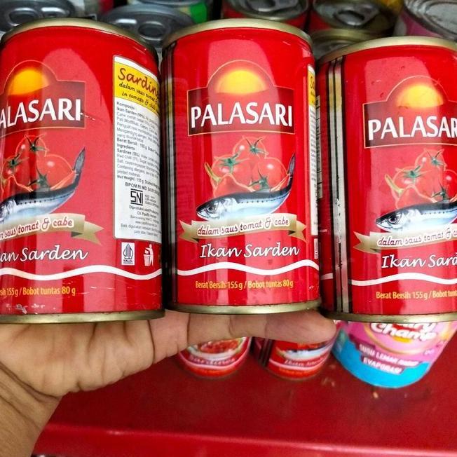 Sarden Palasari Paket 3 155G X 3 Kaleng Saus Tomat Cabe Makanan Food