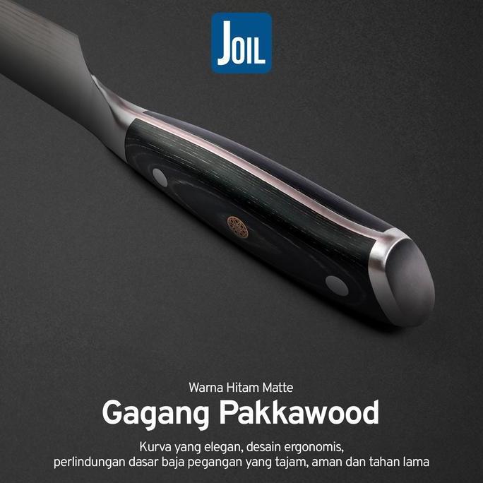 Joil Pisau Dapur Chef Knife Damascus Premium Stainless Steel Baja - N5-Damascus