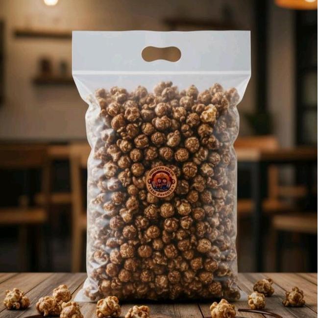 Popcorn Jumbo Musroms Rasa Caramel Coklat Pandan Stroberi Mix Gram Food Sna Cemilan Manis Kering