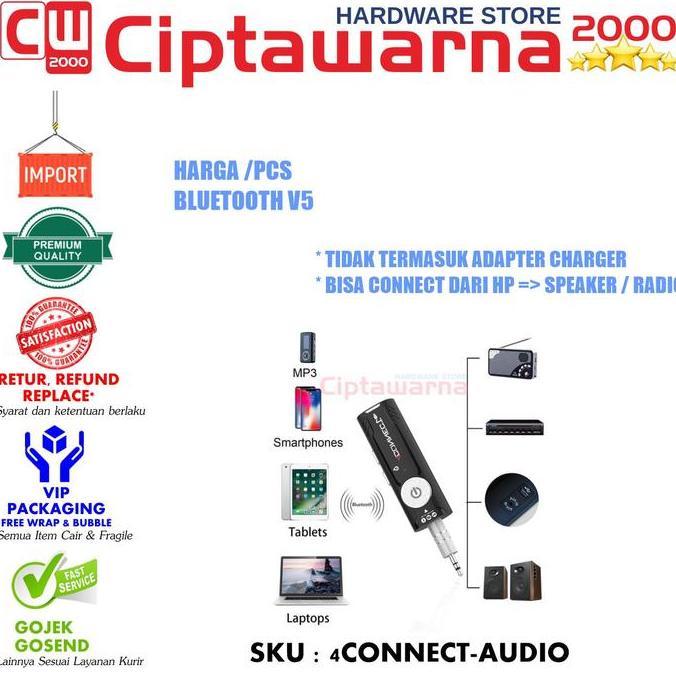 #####] Penerima Sinyal 4connect Bluetooth Audio Receiver hp to speaker