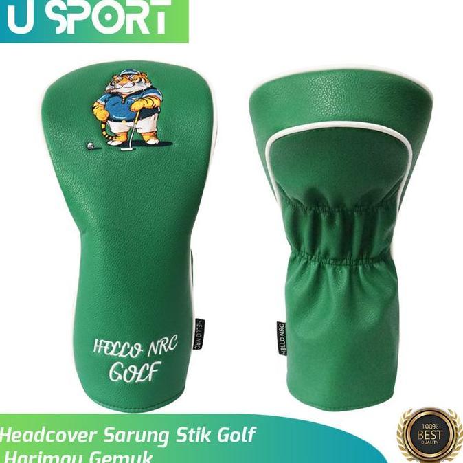 Toko_Karangjaya - Sarung Pelindung Stick Golf Driver Motif Harimau - Waterproof Head Cover