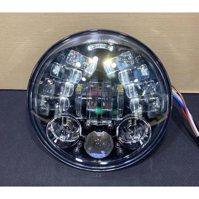 Headlamp Lampu Daymaker Headlight 5.75 Inch Harley Sportster Dyna String 5.75 Lampu Sen Black Promo