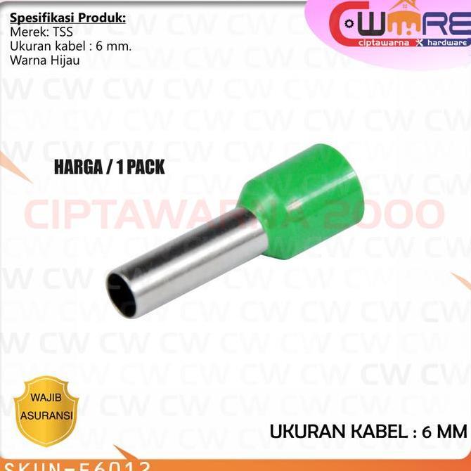 cusss order] Ferrules 6 mm Isolasi E6012 TSS Skun Sekun Tusuk Konektor Kabel