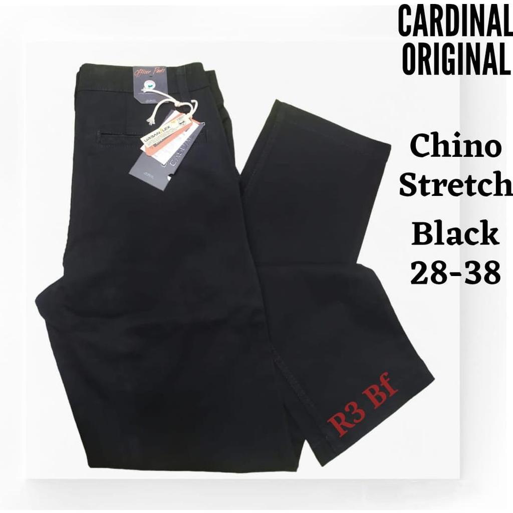 Murah Celana Pria Chinos Cardinal Celana Casual Cardinal - Black