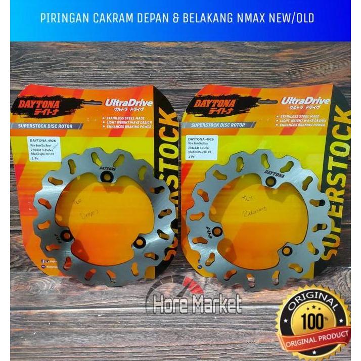 Promo PIRINGAN CAKRAM DAYTONA NMAX OLD / NEW 155 DEPAN BELAKANG 2015 2016 2017 2018 2019 2020 2021 2
