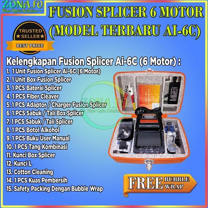 Fusion Splicer AI6C Fiber Optic Fusion Splicer AI-6C Original AI6 NEW