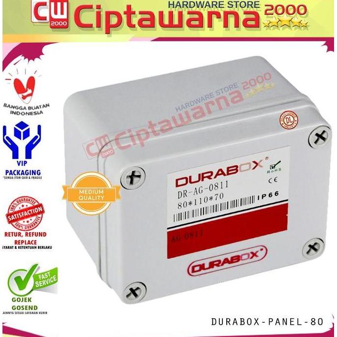 ,,,,,,,] Junction Box Panel listrik Plastik 80x110 x 70 mm Durabox ORIGINAL