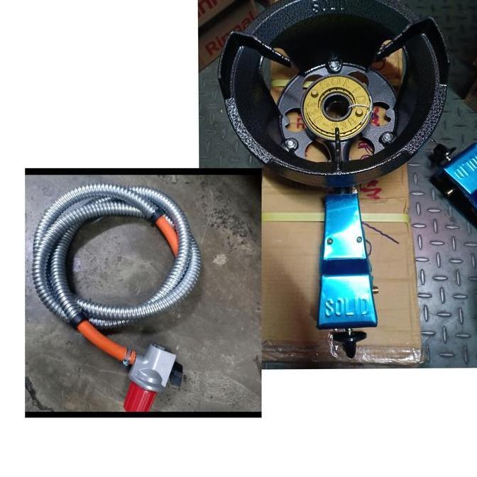 HARGA DISC - KOMPOR GAS SOLID 5B AUTU PLUS SELANG 2 METER DAN REGULATOR HP CHELSTAR