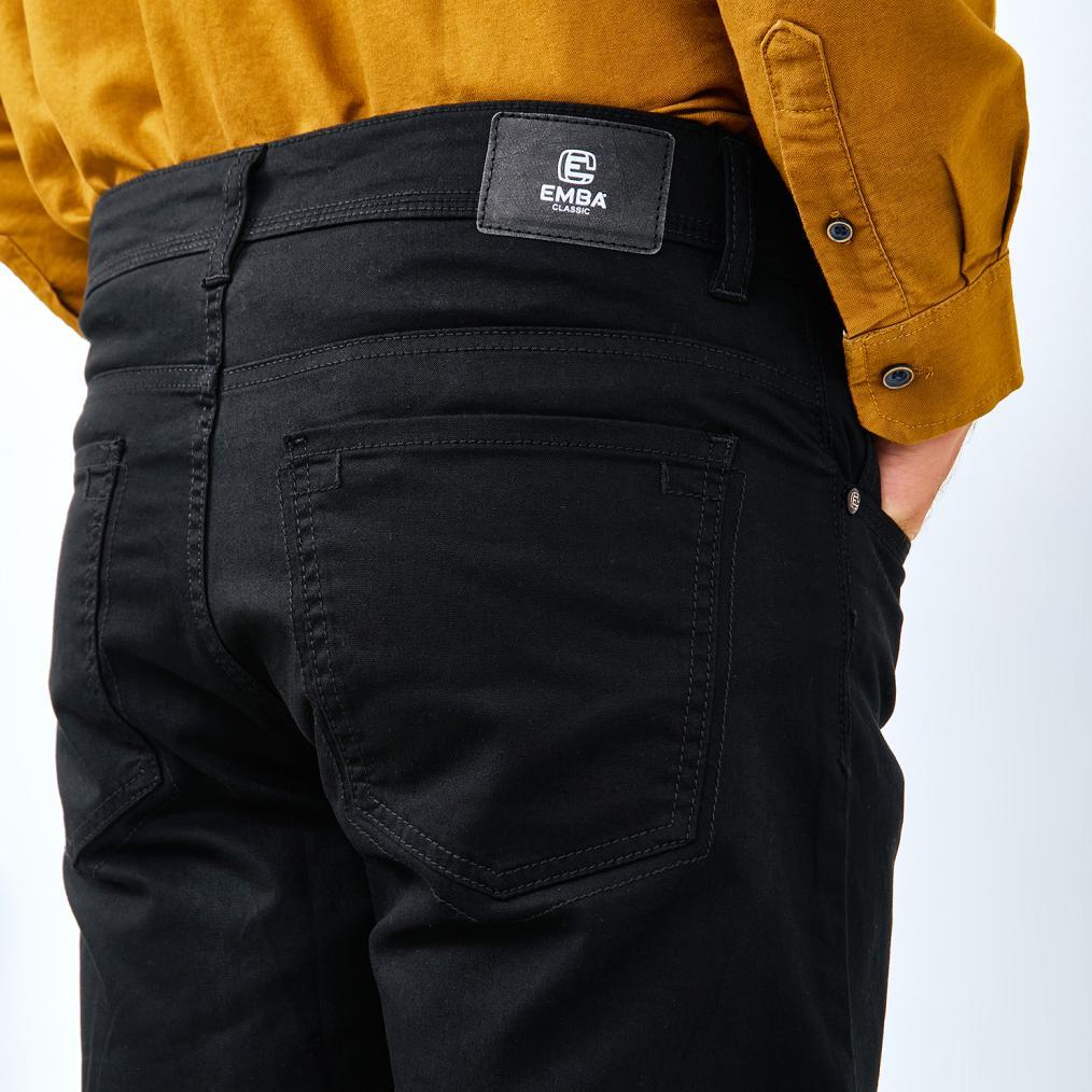 Promo Emba Classic-Celana Panjang Pria 5 Pocket Warna Hitam - Epa 012 Nor