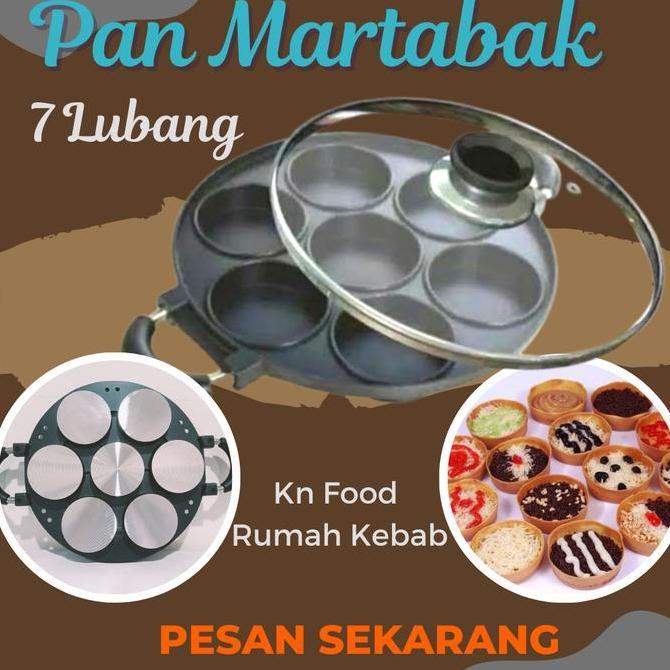 Cetakan Martabak Mini / Cetakan Kue / Super Cake Pan 7 Lubang Polos