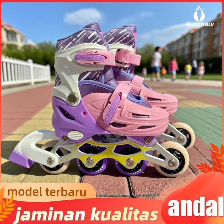 Matougui sepatu anak perempuan/sepatu roda anak perempuan/sepatu roda/sepatu roda dewasaa