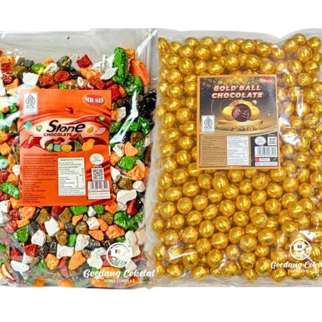 Coklat Kerikil 1 Kg Coklat Krikil Batu Bola Emas Choco Stone Chocolate Oleh Oleh Haji Umroh