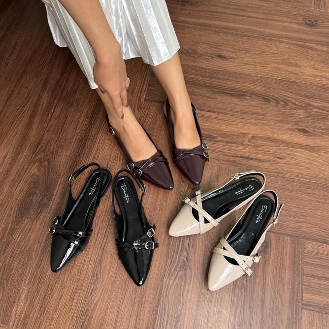 Sendal Flat Wanita Rayne Sepatu Wanita Executive Shoes