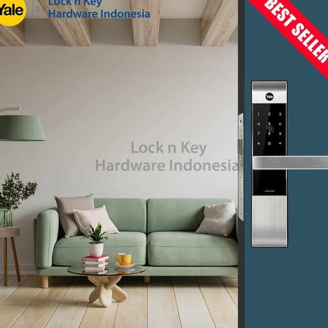 TERBARU YALE Digital Lock YDM3109A Silver Kunci Pintu Digital PIN, RFID Card & Anak Kunci