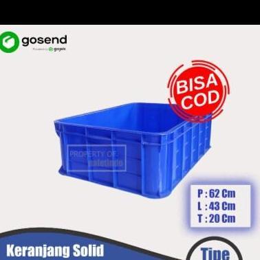 +++++] Box 2033 Kontainer Industri Pabrik Keranjang Barang Paket Roti Rapat Green Leaf 62x43x20CM Ko