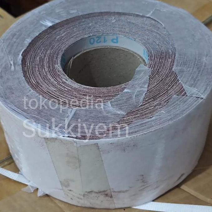 ```````] Kertas Amplas Roll Kain Grit 120 - Panjang 45 Meter Grade #120