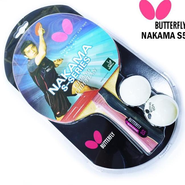 Bet Pingpong Tenis Meja Raket Pingpong Tenis Meja Butterfly Nakama S5