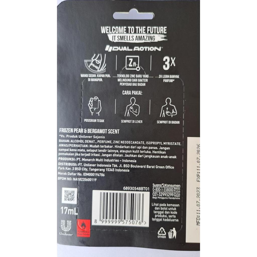 New- Axe Parfum Saku Black - 17ml / AXE BLACK PARFUM POCKET