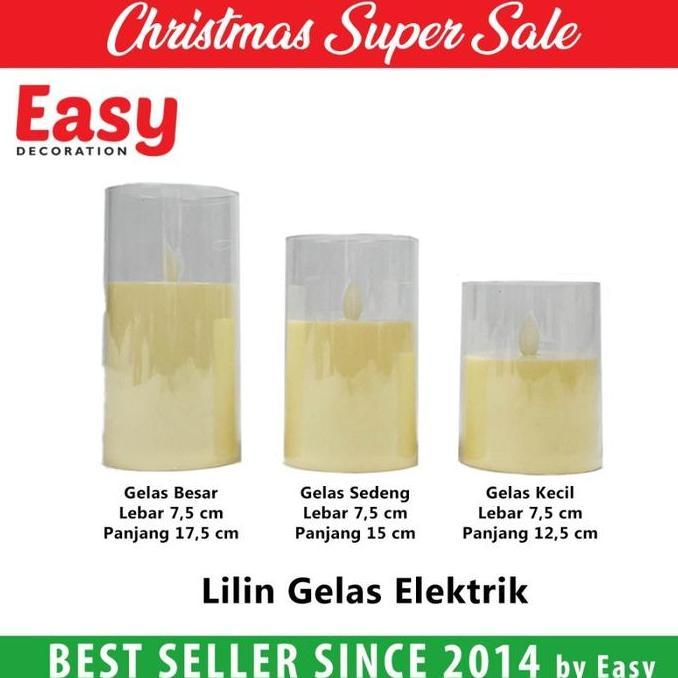 :>:>:>:>] Lilin Gelas Led Elektrik Goyang/Electric