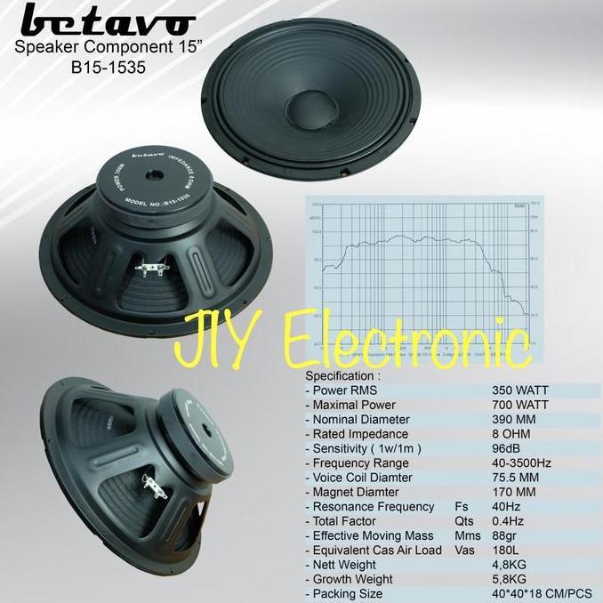 Speaker Komponen 15 Inch Betavo 1535