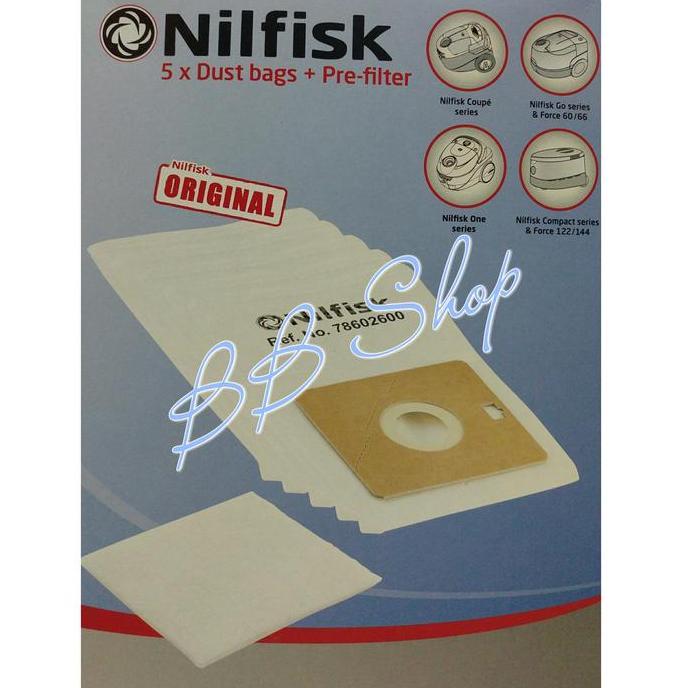 Ready Nilfisk Dust Bags Set Kantong Debu Seri Coupe Neo One