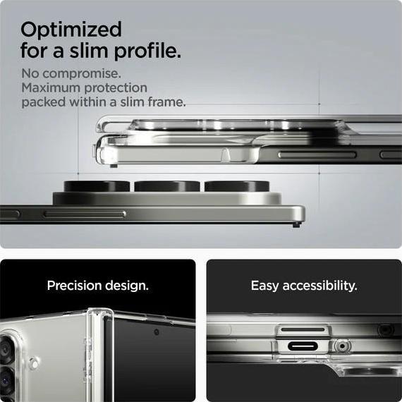 TERBARU - Case Samsung Galaxy Z Fold 7 Spigen Ultra Hybrid Pro Magfit Magsafe Anti Shock Crack Clear