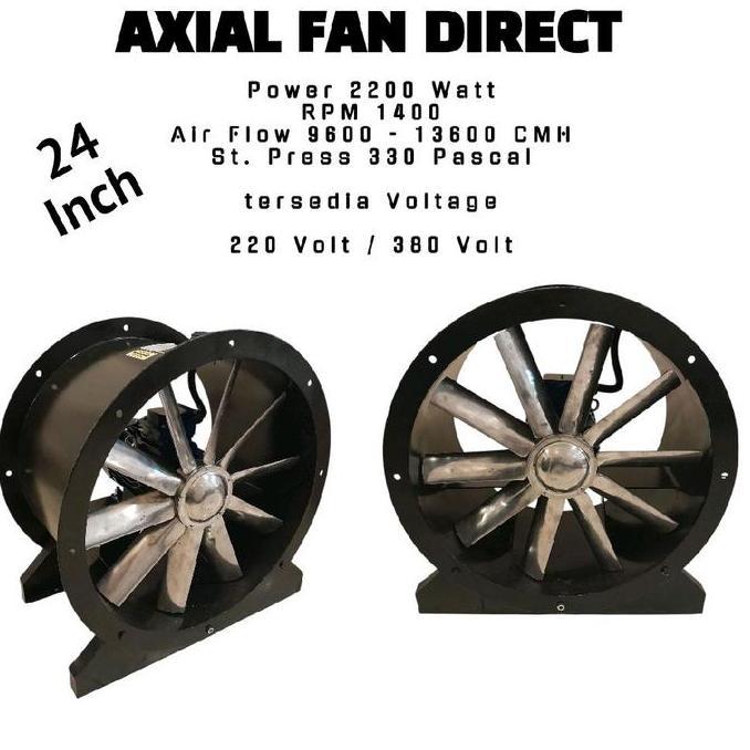 Ready Axial Fan direct 24 inch 220 Volt Axial Fan Direct 24 inch 1 phase 2200 Watt Blower Axial 24 I
