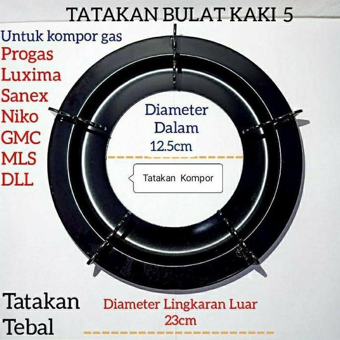 New- Tatakan , Dudukan , Kompor Kaki 5 Bulat Multi GMC, Progas Sanex