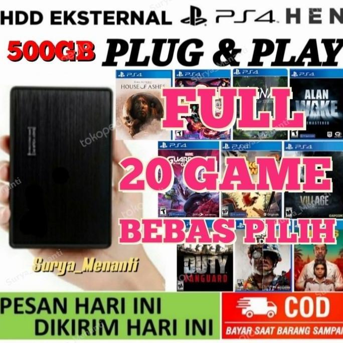 HDD PS4 FULL GAMES 500GB HARDDISK PS4 HEN
