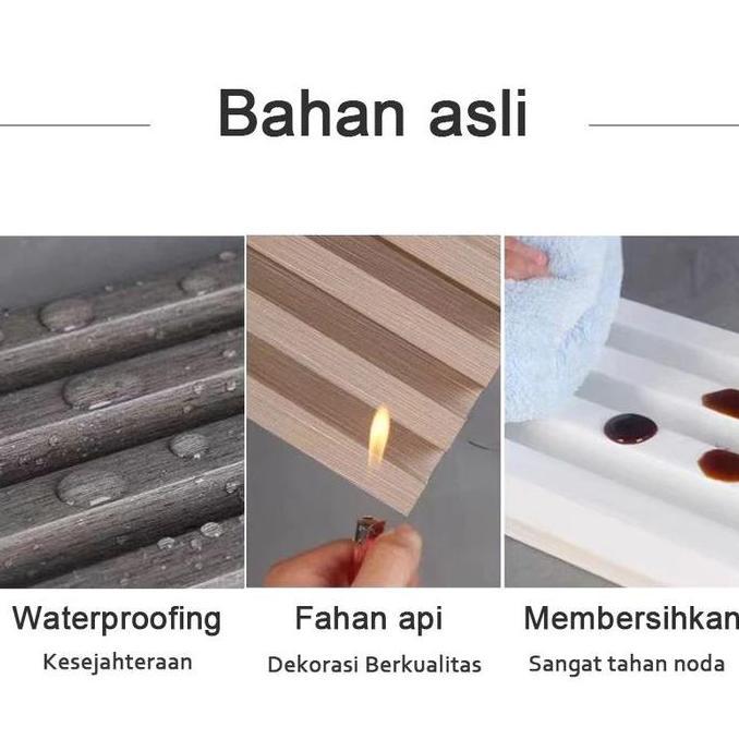 WALLPANEL WALL WPC WOOD PANEL WPC PVC KAYU DINDING UKURAN 2,9 METER Wall Panel PVC Ruang TV Bisa Unt