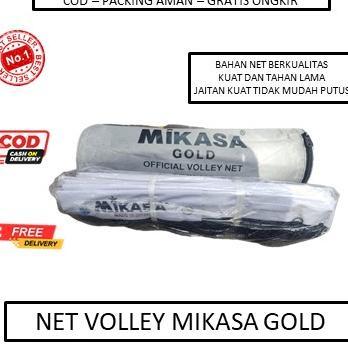 Net Bola Voli Mikasa Gold Volley Volly - Net Voli Murah - Net Bola Voli - Net Mikasa Original - Net 